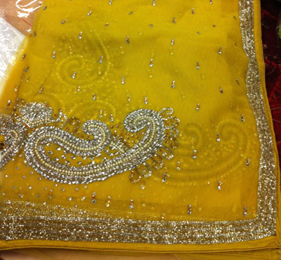 Heavily Embroidered Sarees
