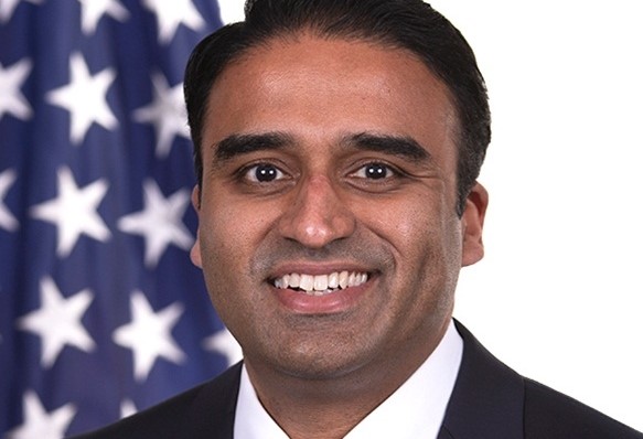 Maju Varghese quits as White House Military Office head.(photo:Twitter)