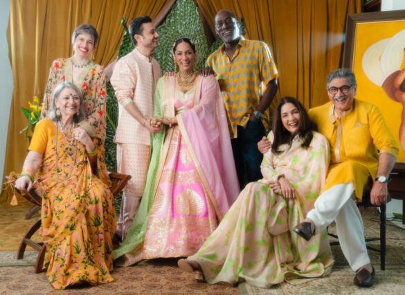 Neena Gupta, husband Vivek, ex Vivian Richards come together on Masaba's wedding day