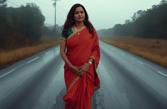 LONELY INDIAN WOMAN